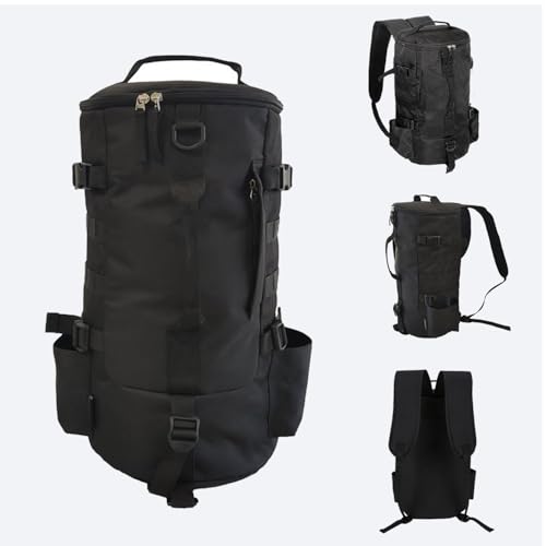 FishingPepo Fishing Tackle Backpack with Rod & Bottle Holder, Lightweight Outdoor Water-Resistant Fishing Gear Shoulder St...