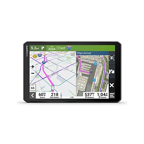 Garmin dezl OTR810, Large 8' GPS Navigator, Custom Truck Routing, High-Res Birdseye Satellite Imagery, Truck & Trailer Ser...