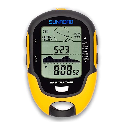 Altimeter GPS Digital Waterproof Outdoor Altitude Pre-Warning Remind Compass Stopwatch Sports -Barometer Weather Forcast P...