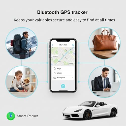 2 Pack No Subscription GPS Tracker for Vehicles Work with Find My (iOS Only) Magnetic Case Real-Time Mini Car Tracker Tag ...