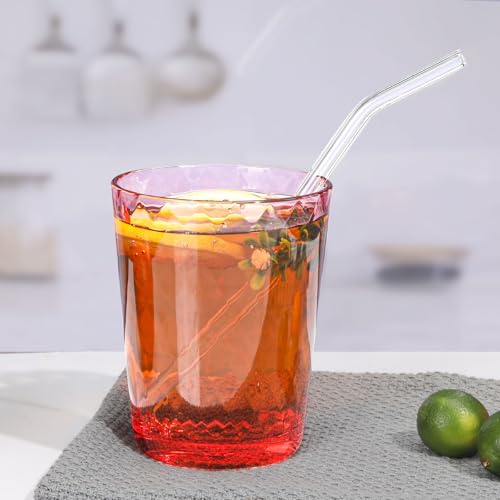 AKMQYM BPA-Free Plastic Tumblers 6 Pack (6x16oz) | Reusable Dishwasher Safe | Stackable Shatterproof Cups | Plastic Drinkw...