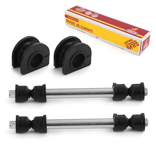 Metrix Premium Chassis Parts - 4 PC L/R Front Sway Bar Stabilizer End Link & Front Stabilizer Bar Bushing Kit Fits 02-06 C...
