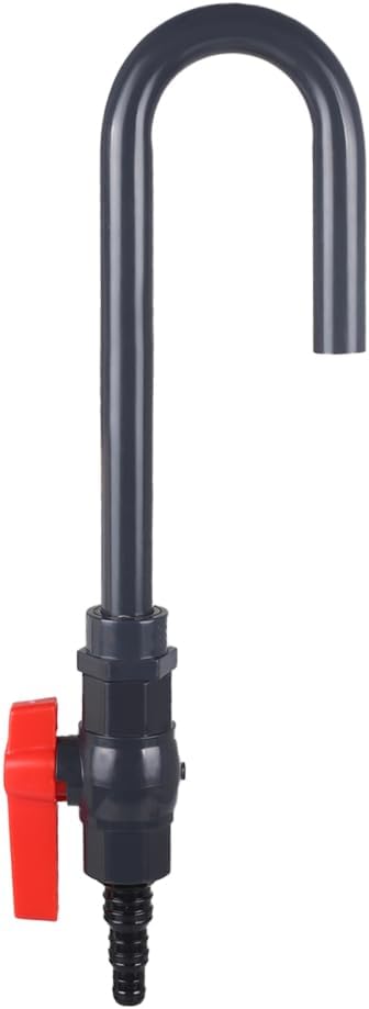 MiOYOOW Aquarium Water Changer, PVC Aquarium Water Filler Hanging Fish Tank Hook Filler with Flow Switch for 1/2“, 5/8”, ...