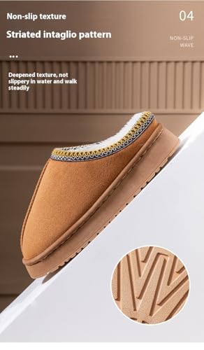 Slippers for Women, Fuzzy Warm House Shoes, Comfy Winter Slippers Indoor and Outdoor
