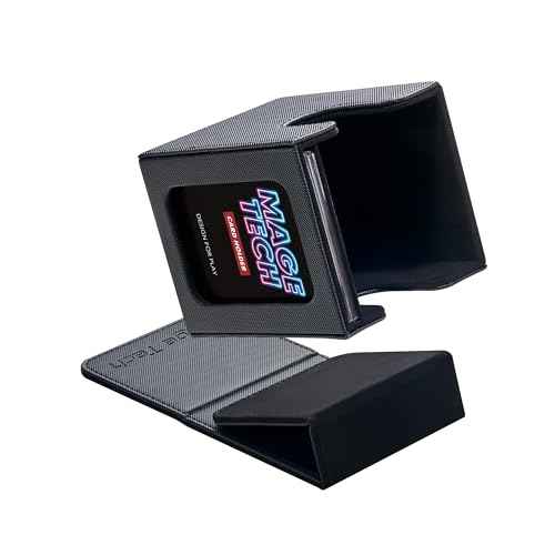 Commander Deck Box Lite - Card Display with Mini Snap Card Holder & Removable Cover, Fits 100+ Single-Sleeved Cards, Ideal for MTG, PTCG, OPCG, SWU & More (Black)