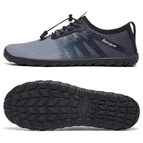 Racqua Water Shoes Men Women Quick Dry Gradient Shoes Barefoot Aqua Athletic Sports Swim Shoes