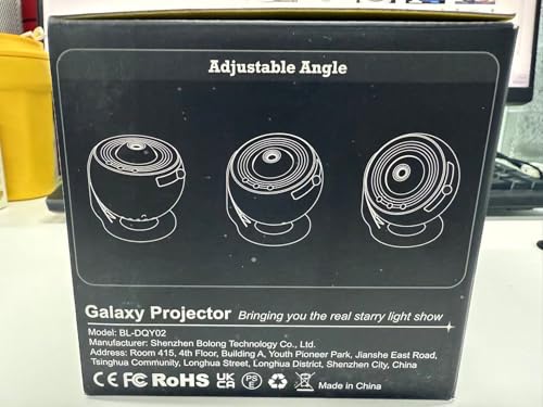 FlyLily Galaxy Projector, 13 in 1 HD Planetarium Star Projector for Bedroom, 360 Rotating Star Light with Adjustable Knob and Timer for Kids, Ceiling, Gifts, Room Decoration