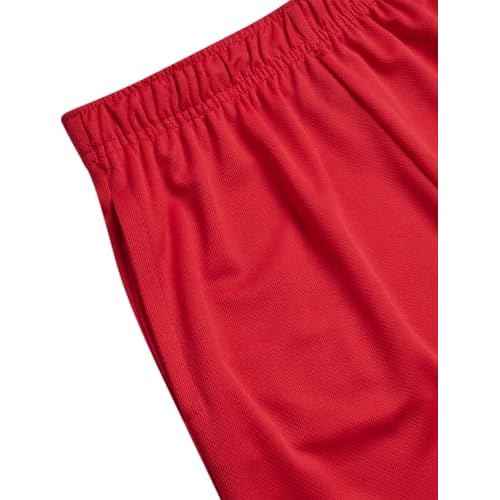 RBX Boys Athletic Shorts - 2 Pack Breathable Poly Fleece Boys Basketball Shorts with Pockets Youth Kids Gym Activewear
