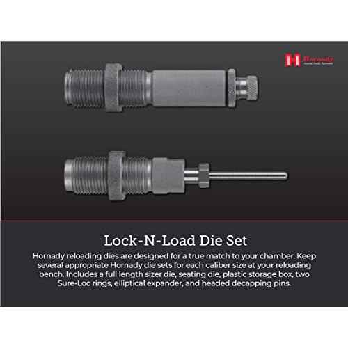 Hornady 546340 DIESET 2 30-06 SPRG Springfield Custom Grade Reloading DIE Set (Series I Two-Die Set) (.308)