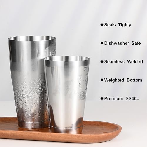 Etens Bulk Commercial Cocktail Shakers 6pc Set, Professional Boston Shakers, Weighted Cocktail Shaker Tins for Bartending...