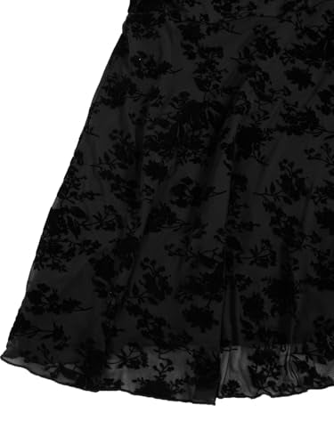 WDIRARA Women's Plus Size Cherry Print Tie Front Ruffle Hem A Line Cami Dress