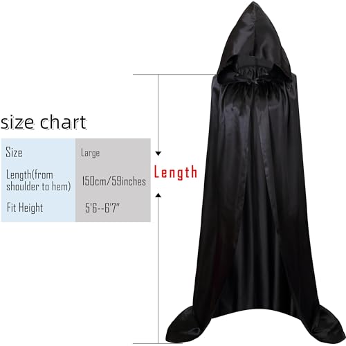 VGLOOK Unisex Hooded Halloween Christmas Cloak Costumes Party Cape