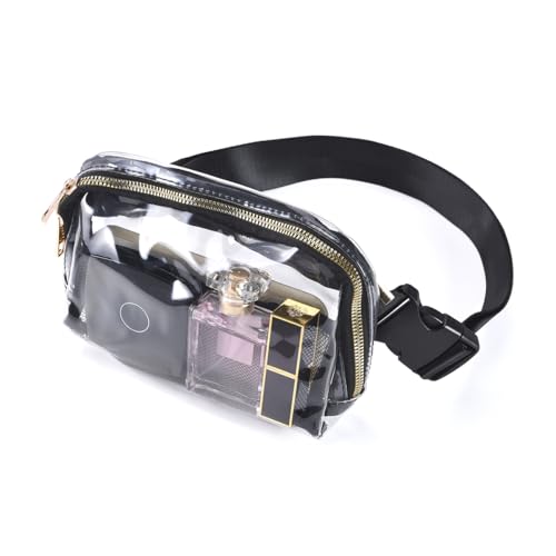 Clear Bag for Stadium Events, Clear Fanny Pack for Women, Stadium Crossbody Purse with Adjustable Strap, TPU Waist Pack fo...