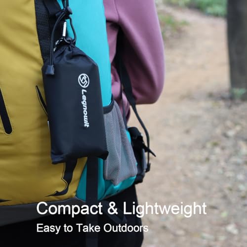 Legnowit Outdoor Pocket Blanket, 55"x79" Waterproof Foldable Compact Pincic Blanket, Ultralight Tarp for Camping, Festiva...