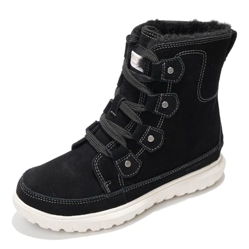Project Cloud 100% Genuine Leather Womens Snow Boots- Genuine Leather Waterproof Memory Foam Insole and Non-Slip Winter Sn...