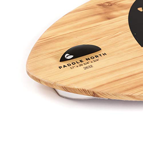 Paddle North Lake Surfer - Skim Style Wakesurf Board - 54 and 57 Inches Long with 3-Fin Setup