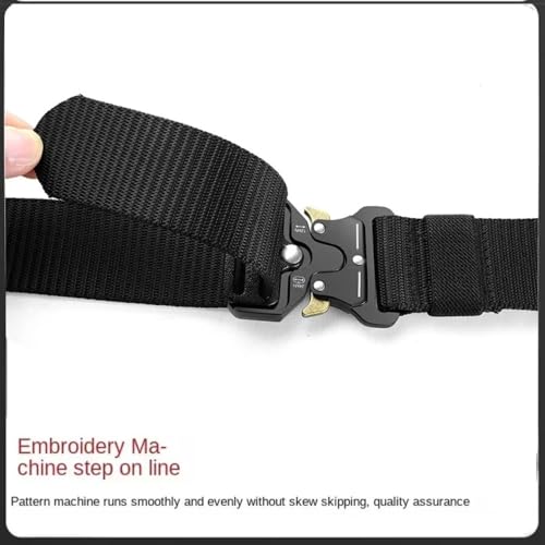 Multi-Function Heavy Duty Combat Belt - Adjustable Nylon Webbing Tactical Belt for Outdoor Sports, Hiking & Work - Durable...