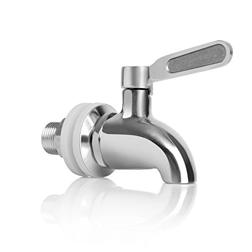 BTSKY™Stainless Steel Beverage Dispenser Replacement Spigot Fits 16mm（5/8 inch）Opening - No Lead Dispenser Replacement Fau...