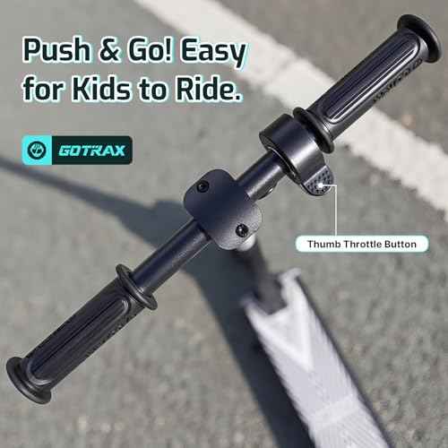 Gotrax GKS Series Electric Scooter for Kids Ages 6-12, Max 3.75/4 Miles & 7.5 Mph by 150W Motor, 6'' Wheel, Thumb Throttle Easy to Ride & Assemble, All-Metal Body Supports 121 lbs for Girls and Boys