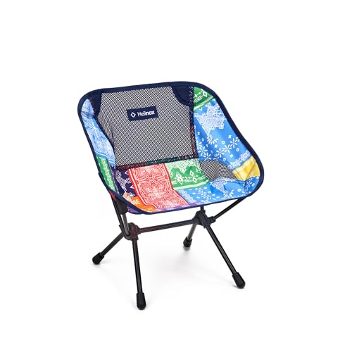 Helinox Chair One Mini Ultra-Light, Compact Camping Chair, Rainbow Bandana