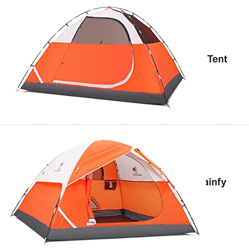 CAMEL CROWN 4/6 Person Tent Waterproof Lightweight Portable Backpacking Tent for Outdoor Camping Hiking