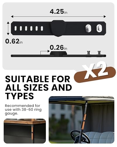 ACAOLOOM 2 Pack Magnetic Leisure Stick Holder – Premium Golf & Outdoor Accessory, Adjustable Silicone Grip for Travel, Gri...