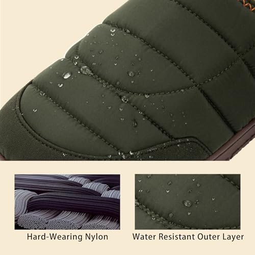 LongBay Men's Memory Foam Slip-on House Slippers
