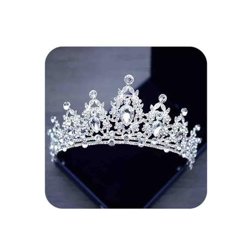 COCIDE Silver Tiaras and Crowns for Women Crystal Headband for Girl Clear Rhinestone Hair Accessories for Bride Wedding Br...