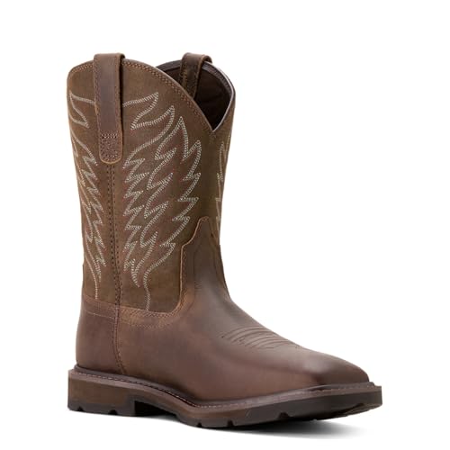 ARIAT mens Groundbreaker Wide Square Toe Work Boot