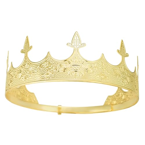XEUZK King Crown for Men Crowns Tiara for Birthday Party Costume