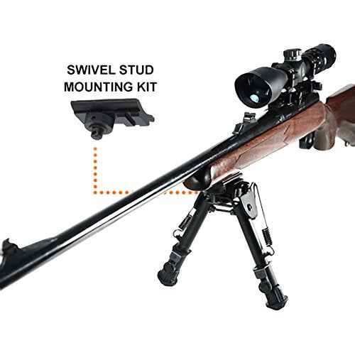 UTG Tactical OP Bipod, QD Lever Mount, Height 5.9"-7.3",Black