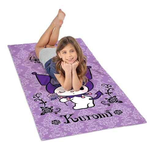 Northwest Sanrio Beach Towel, Kuromi & My Melody, 2-Pack Oversized Pool Towels Set, Fast-Drying and Sand-Resistant, 30x60 Inches