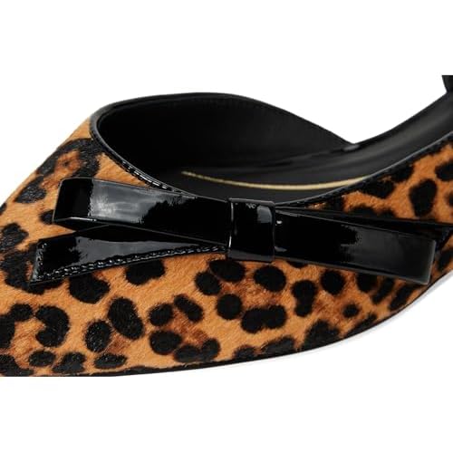 Cole Haan Women's Noella Bow Skimmer, Leopard Print, 8.5-B US