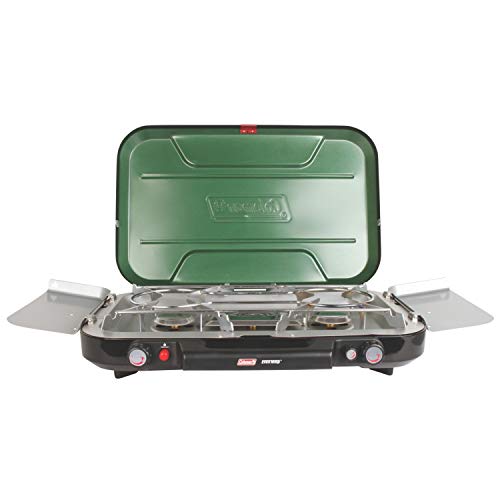Coleman Classic 3-Burner Propane Camping Stove, Portable Camp Stove & NorthStar 1500 Lumens 1-Mantle Propane Lantern, Pus...