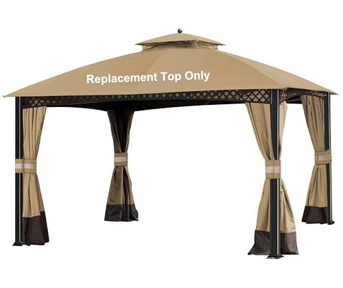 SCOCANOPY Replacement Canopy Cover for Windsor Gazebo L-GZ717PST-C, 810213583,South Hampton Gazebo L-GZ659PST A111011500 (...