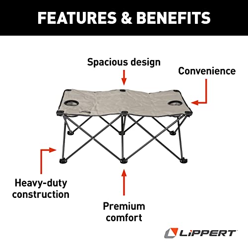 Lippert Components 2021123292 Campfire Ottoman - Sand