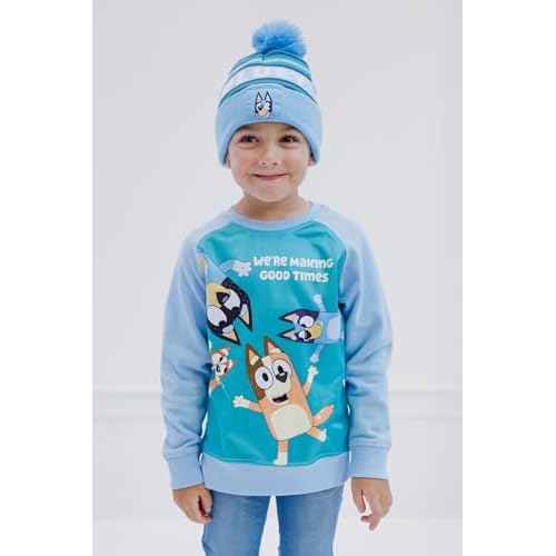 Bluey Bingo Fleece Sweatshirt and Hat Toddler to Little Kid