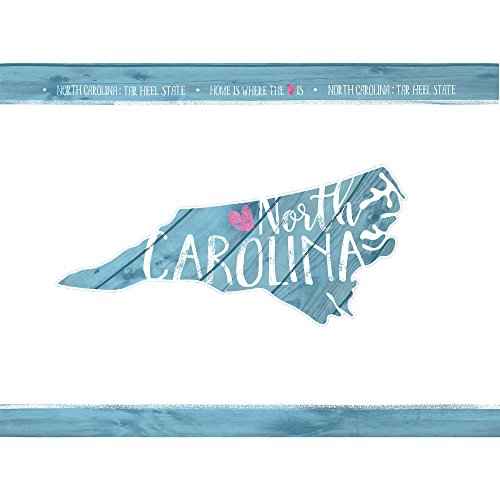Tervis North Carolina State Outline Tumbler with Wrap and Frosted Lid 24oz, Clear