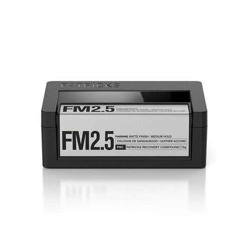 PATRICKS | FM2.5 Matte Pomade for Men's Hair | Medium - High Hold Styling Product | Thickening Paste | Travel Friendly | Sulfate Free | Water Resistant | 75g