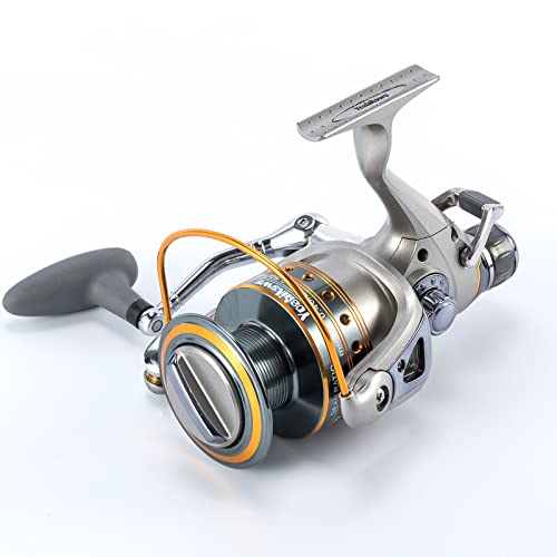Yoshikawa Baitfeeder Spinning Reel Fishing 5.5:1 11 High Power Stainless Ball Bearings 30Lb Drag Right Left Hand Saltwater...