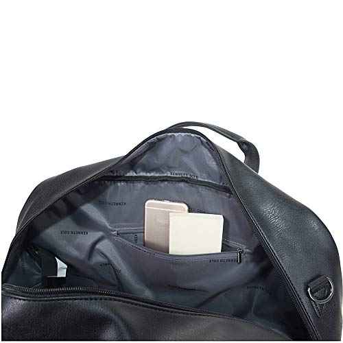 Kenneth Cole REACTION Port Stanley Duffel Pebbled Vegan Leather Carry on Shoulder Duffle Travel Bag
