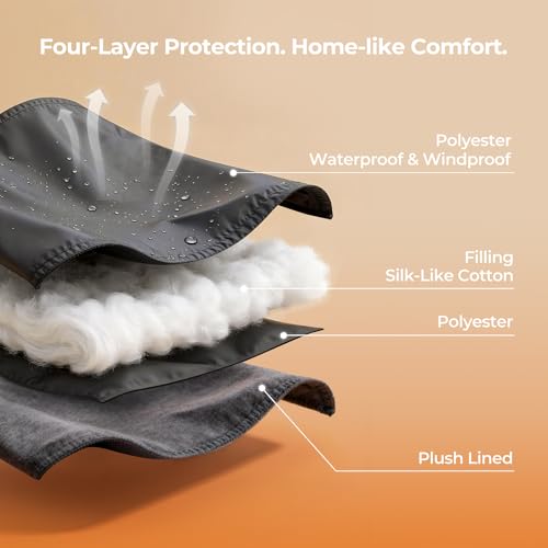 FARLAND Sleeping Bag for Adults, Cold Weather & Warm Plush Fleece-Lined Interior - Portable Waterproof Windproof with Comp...