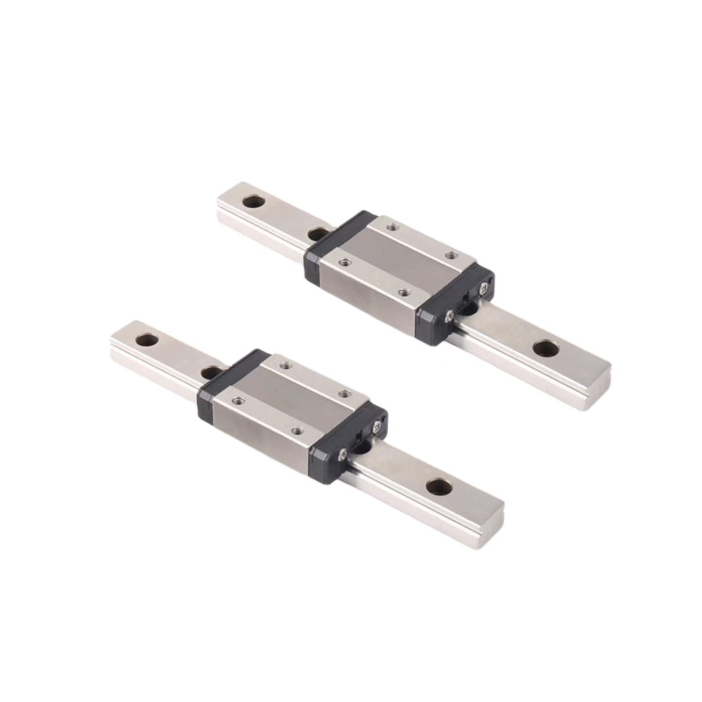 Coavoo MGN12 Linear Rail 1000mm 39.37" 2PCS MGN12 Miniature Linear Motion Slide Rail + 2PCS MGN12H 12mm Linear Sliding Bearing Carriage Block Black for 3D Printer and CNC Machine