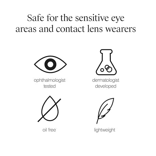 Neutrogena Gentle Oil-Free Eye Makeup Remover & Cleanser for Sensitive Eyes, Makeup Remover for Waterproof Mascara, Dermat...