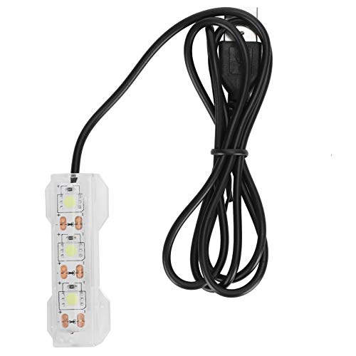 LED Aquarium Light, Light Weight USB Charging Underwater Light, Plastic Waterproof 2.4X0.8Inch for Aquarium Freshwater Off...