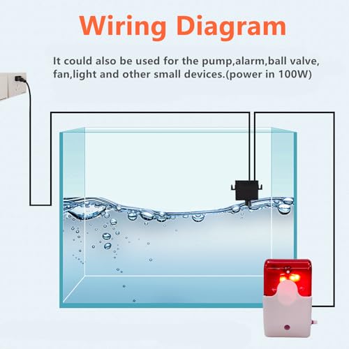 Stropum Automatic Water Level Controller,110V Small Water Level Sensor,Liquid Switch,Auto Water Level Detector,for Pump,Aq...