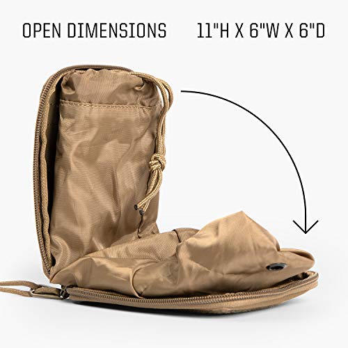 TBG - Dirty Diaper Dump Pouch for Tactical Diaper Bag - Removable & Washable (Ranger Green)