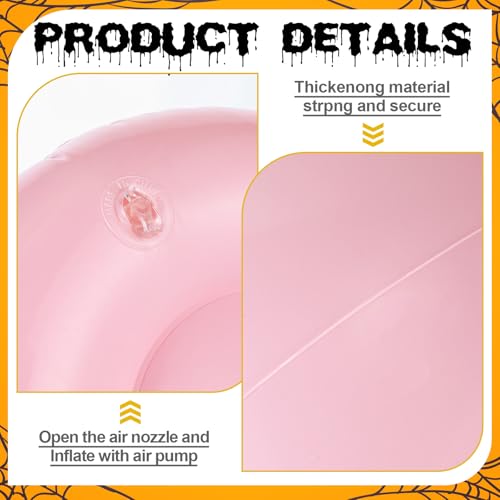 Chicingyou 3 Pcs Halloween Yellow Mustache and Eyebrows Fake Beard Inflatable Belly Filler Cosplay Props for Halloween Cos...