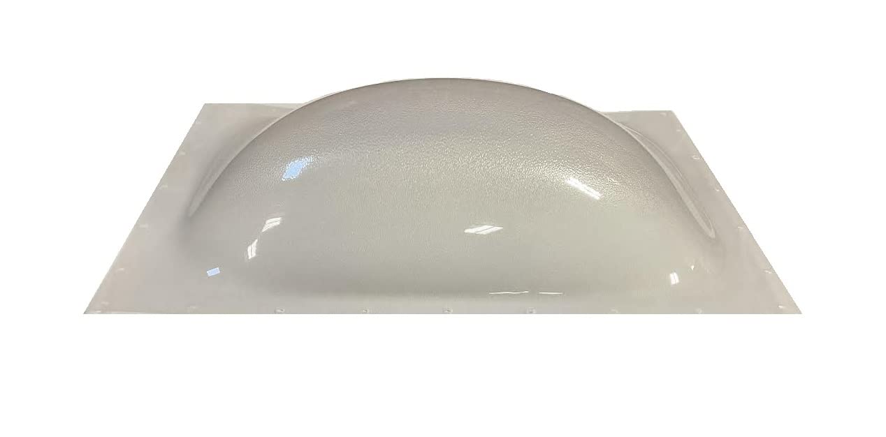 SCT RV Skylight Outer Dome, Ice Crackle Clear - 14" x 22", Flange 17" x 25"