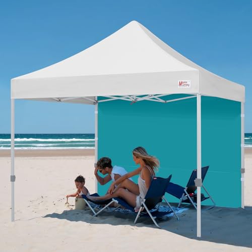 MASTERCANOPY 10x10ft Canopy SunWall Instant Canopy SideWall for Pop Up Canopy Tent Gazebos, UV Protection Sidewall Only, S...